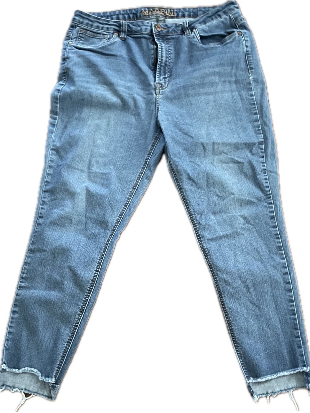Massini Dark Wash Skinny Jeans in Blue